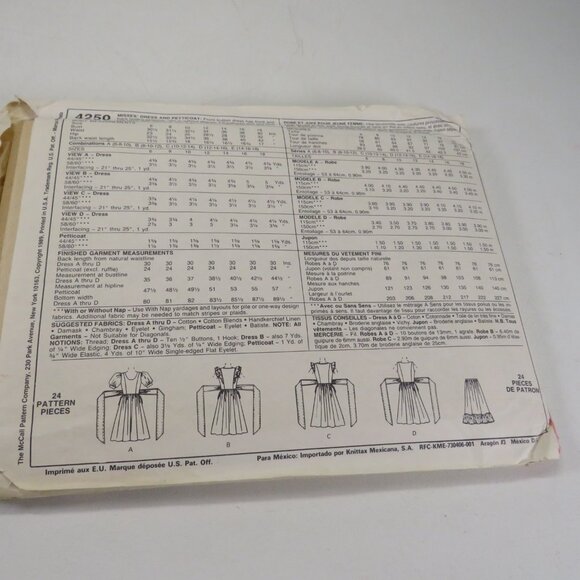 McCalls 4250 clothing pattern Dress UNCUT size 14-18 - Picture 8 of 11